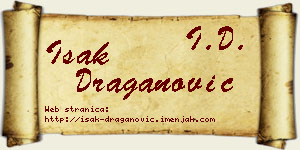 Isak Draganović vizit kartica
